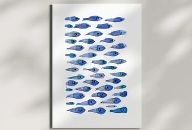 Watercolor painting by Chris Dias Koot. Marine Collection