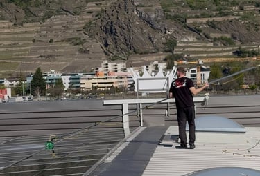 Nettoyage de panneaux solaires
