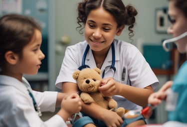 A caregiver gently reminding an elderly man to take his medication at a sunny kitchen table.