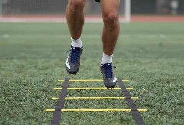 a close up of a person tying a shoelace