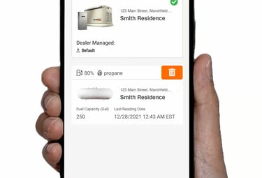 Surveillance de génératrice à distance avec l'application Mobile Link de Generac.