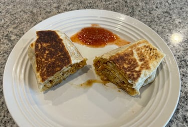 Meatless Cauliflower Chickpea Wrap