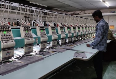 Print Embroidery Apparel Tirupur India Services