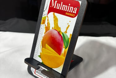 UV print MDF Mobile Stand