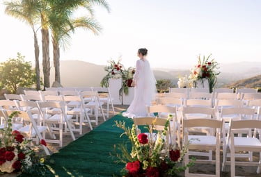 Ceremony  site at vista bella estate