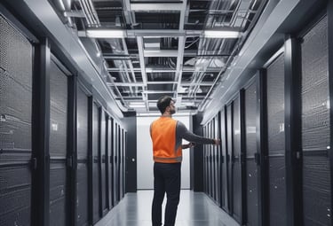 A padlock sits atop a stack of credit cards on a keyboard, with a bluish hue and digital streaks in the background, suggesting themes of digital security and privacy.