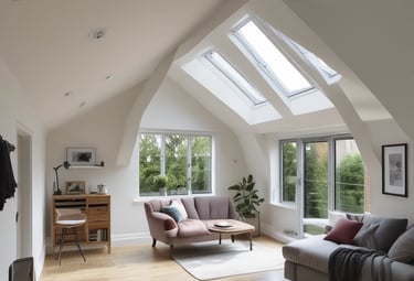 a redesigned living room