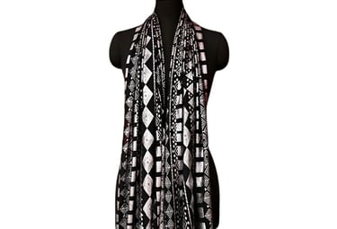 Faux Assuit print shawl