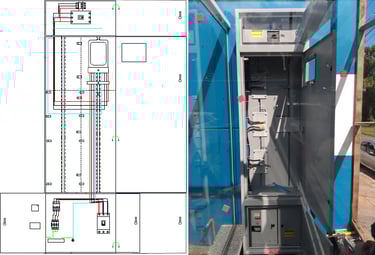 Projeto de entrada subterranea ligação indireta