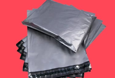 plastikinių maišeliai siuntų pakavimui siuntimui paštomatu, paštu ar siuntų tarnyba