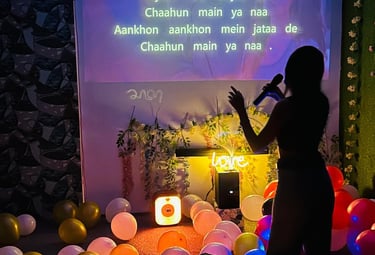 Karaoke night setup at The Jamboree Gurgaon
