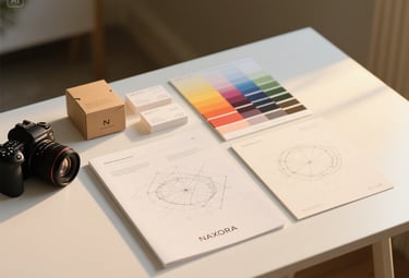 Sketches and mockups for short-form branded video campaign