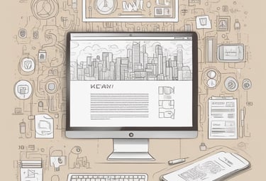 Wix altyapısı ile kurumsal web sitesi tasarlayan, bilgisayar başında çalışan web tasarım ve dijital 