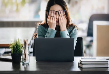 un salarié qui stress