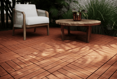 Durable WPC flooring installation for outdoor terrace and balcony spaces.