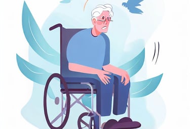 a man in a wheelchair 