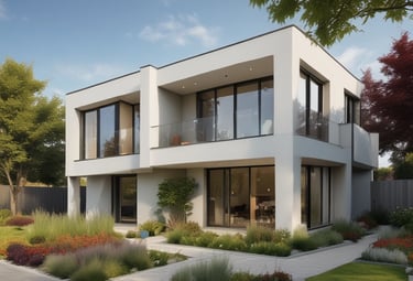 Modern office building representing business insurance services.