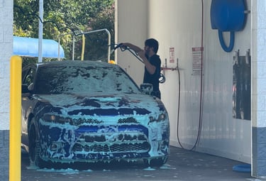 Self-serve wash bays