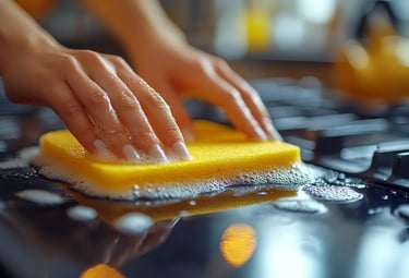 Deep cleaning service focusing on detailed surfaces, baseboards, and hard-to-reach areas