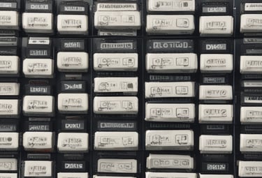 an orange and black vehicle in a garage