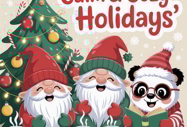 Calm and Cozy Holidays Coloring Books