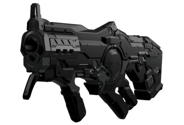 3D printed Plasma Rifle from Doom, sci-fi replica with detailed finish