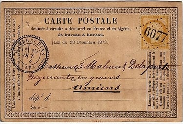 Losange Gros Chiffres 6077 et type 24.