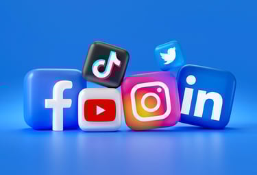 logos redes sociales instagram tiktok facebook linkedin