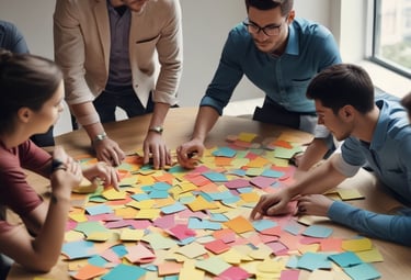 A data analyst reviewing performance metrics on a computer.