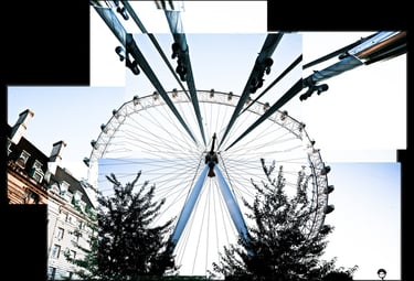 A huge photo joiner of the London Eye #1