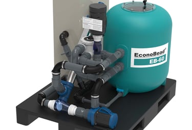 AquaForte BioBead Filter Kit with UV sterilizer & skimmer sieve—complete system for natural pools