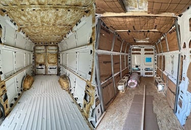 motorhome build, van conversion, camper van renovation