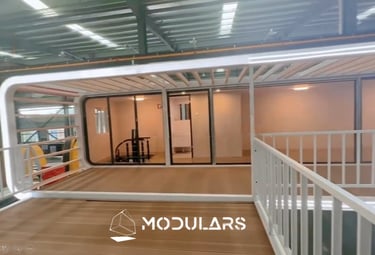 Vivienda modular VM2A1 de doble piso personalizable, MODULARS España