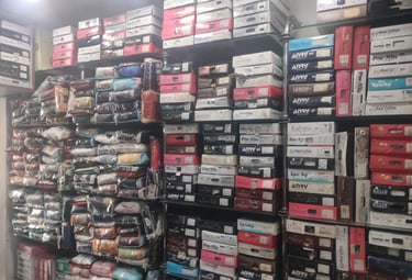 cloth box in rack