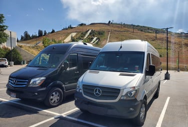 High-roof Sprinter van chartered service