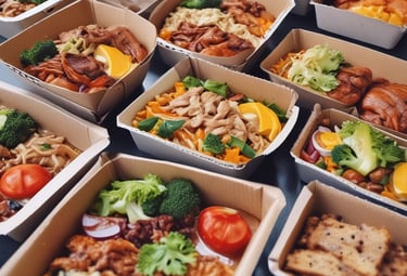 a white van driving down a street next to tall buildings