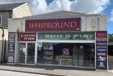 Roll N Play hobby game store in Dorchester Road, Upwey, Dorset.