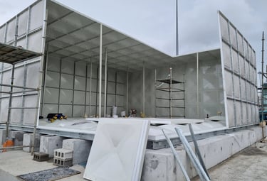 Installation of GRP Sectional Water Tank