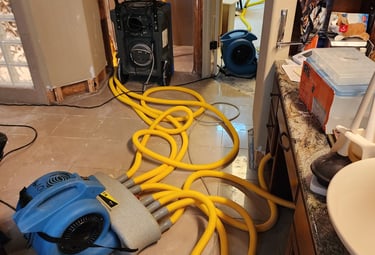Structural drying after a flood