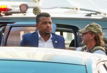 a man in a suit and a woman in a suit