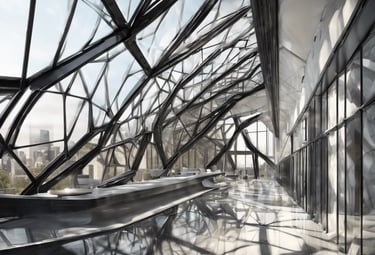 a tall building with a pointed roof