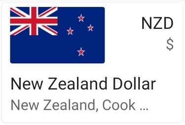 New Zealand Dollar currency note - NZD - New Zealand money image