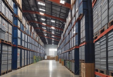 A delivery truck loaded with diverse international food products heading to Canadian stores.
