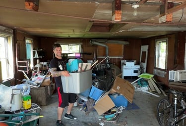 Heavy item removal during junk removal job in Thompsonville CT
