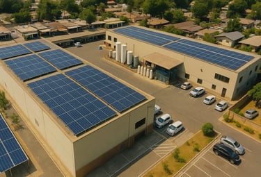 “Rooftop solar panel installation by Shyam Solar Energy”