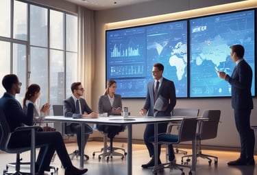 Close-up of a sleek custom gaming desktop with colorful LED lighting.