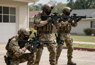 An open Bible with highlighted verses from Revelation and Jeremiah beside survival gear.