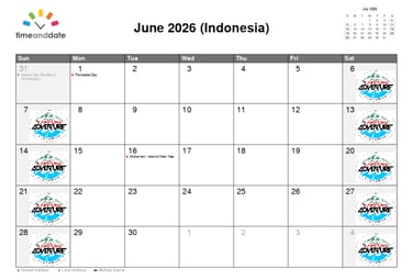 jadwal book calendar petualang bersama Lampung Adventure