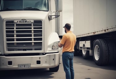 Close-up of a mechanic using a diagnostic scanner on a car dashboard.