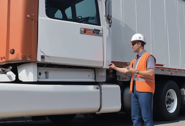 Close-up of a motorcycle being inspected outdoors under natural light.